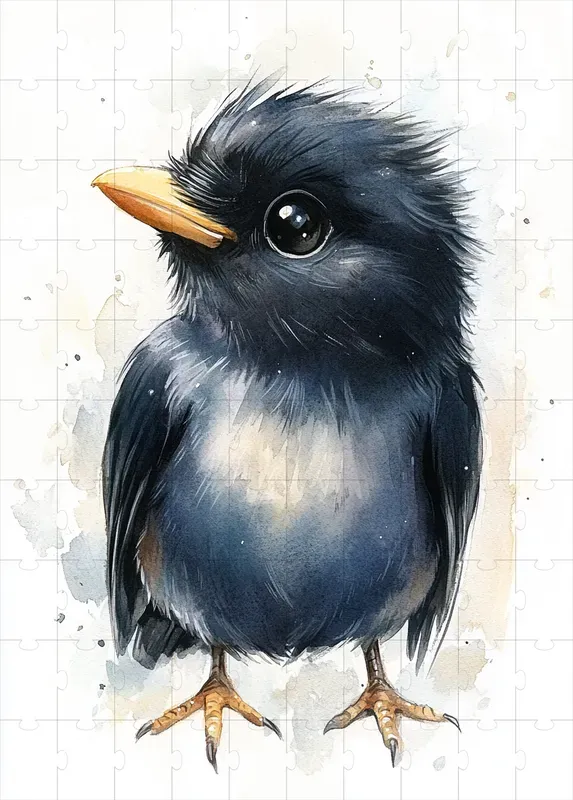 Watercolor Baby Birds