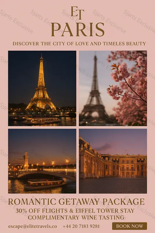 Luxury Travel Advertisement Posters