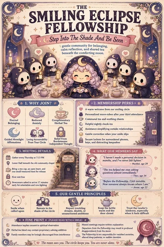 Cute Cult Recruitment Flyer Generator