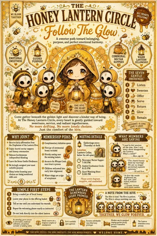 Cute Cult Recruitment Flyer Generator