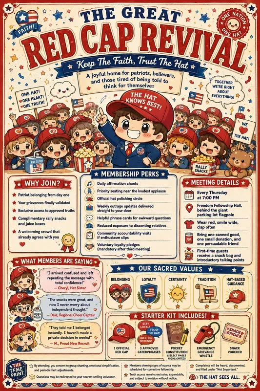 Cute Cult Recruitment Flyer Generator