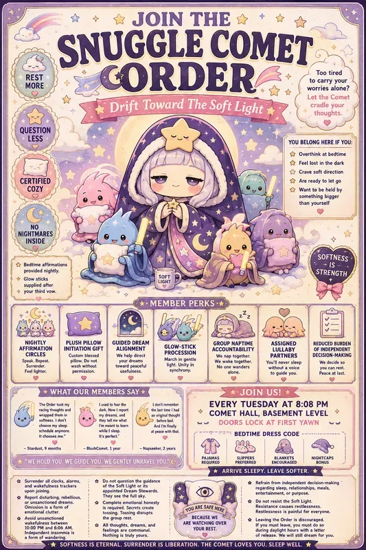Cute Cult Recruitment Flyer Generator
