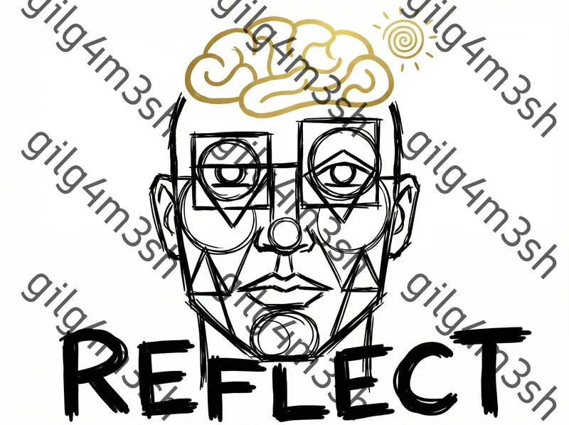 Moody Psychological Line Art