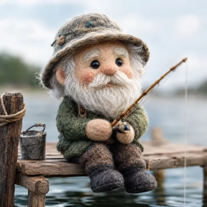 Felted Wool Character Portraits