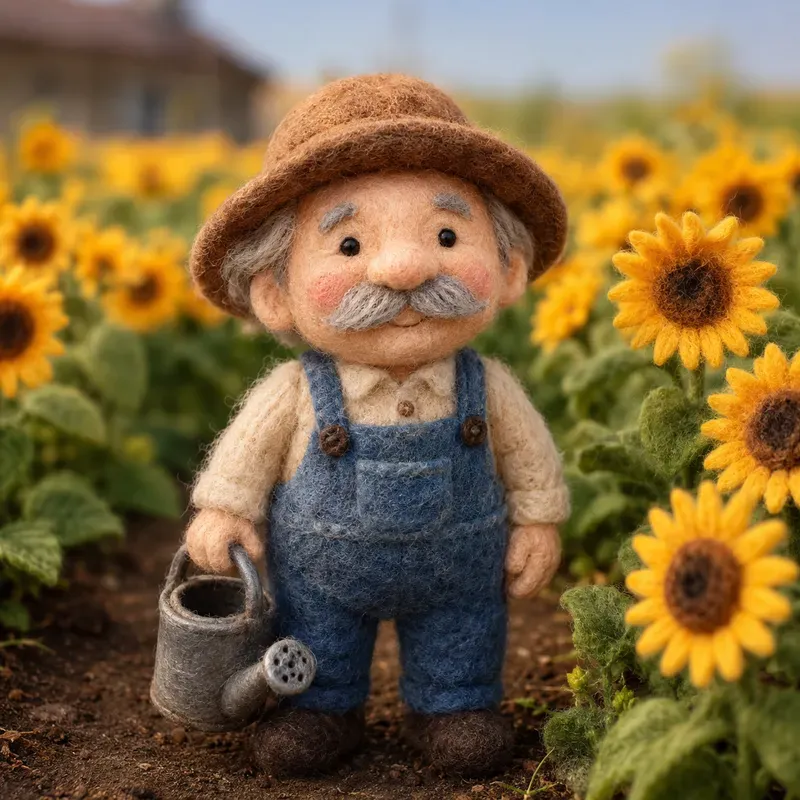 Felted Wool Character Portraits