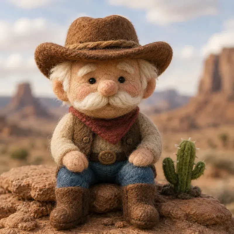 Felted Wool Character Portraits