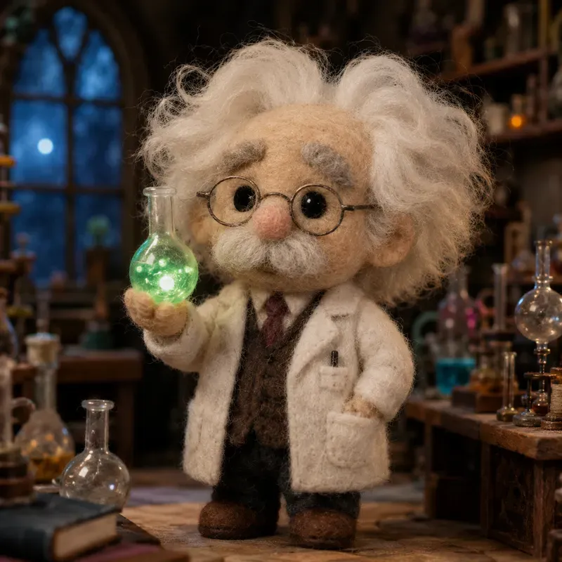 Felted Wool Character Portraits