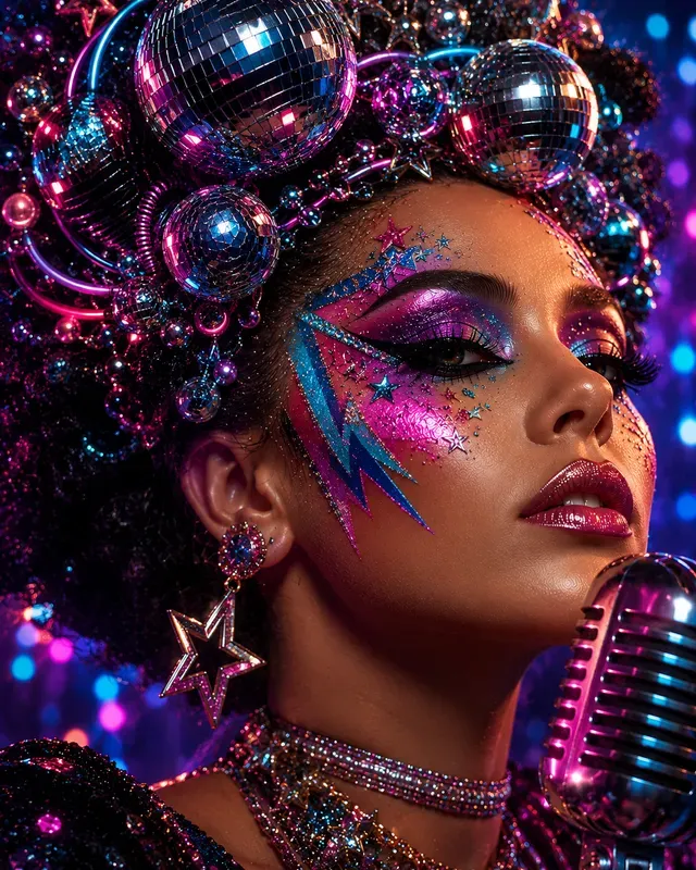 Beauty Themed Hair And Makeup