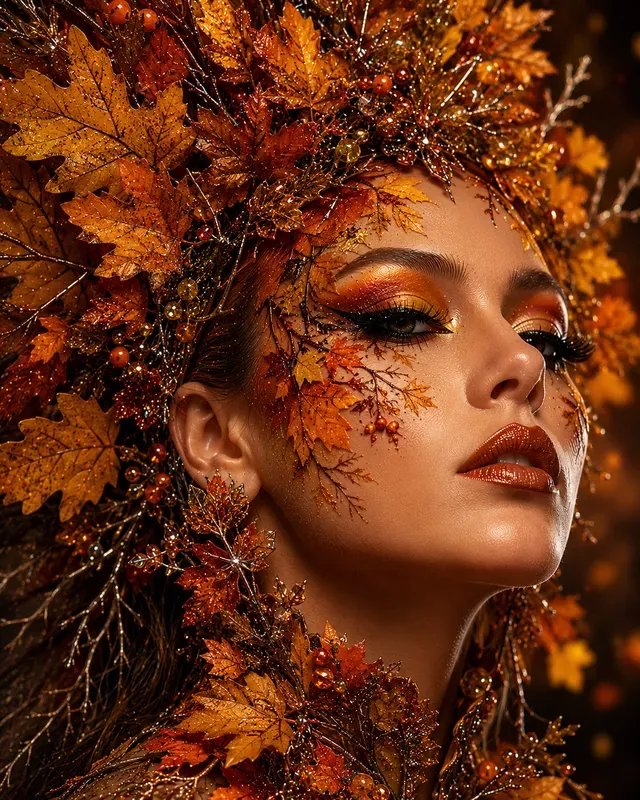 Beauty Themed Hair And Makeup