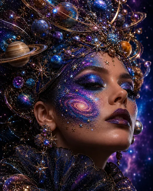 Beauty Themed Hair And Makeup