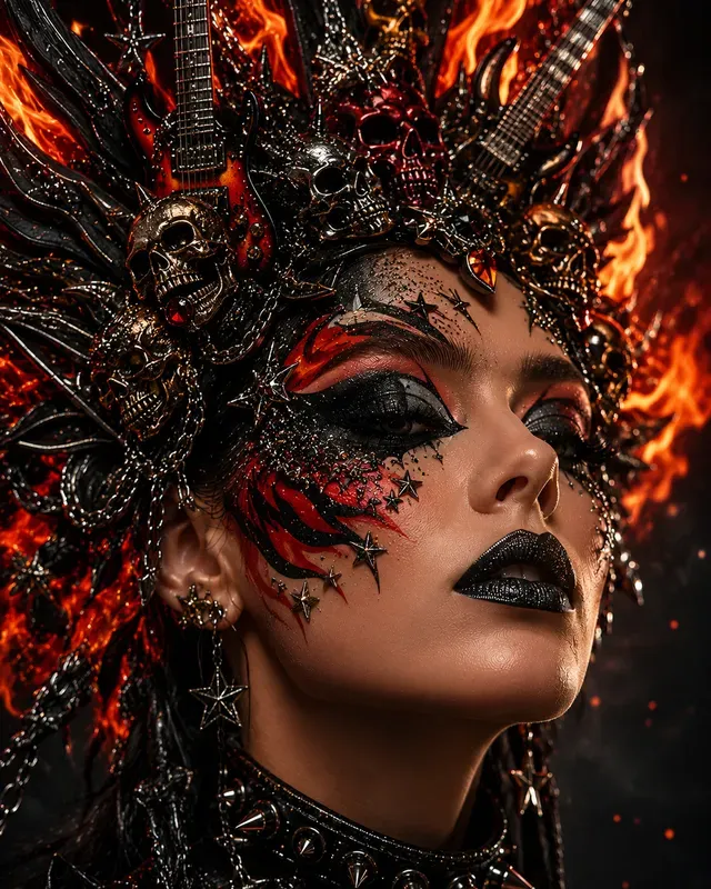 Beauty Themed Hair And Makeup