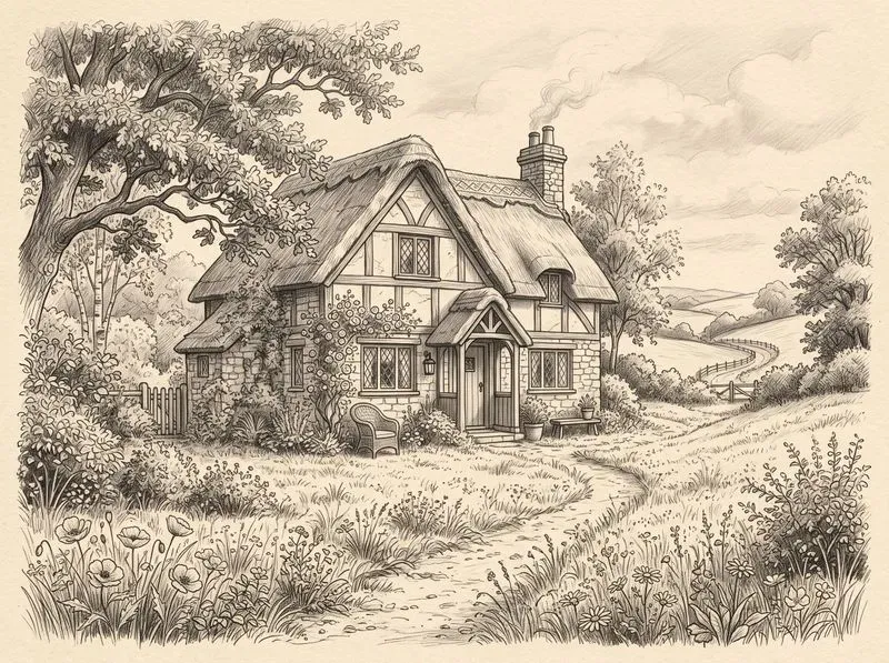 Pencil Sketch Illustrations