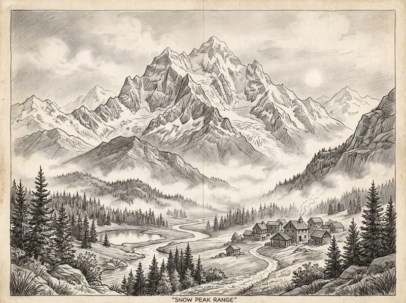 Pencil Sketch Illustrations