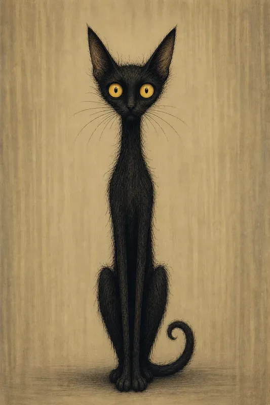 Moody Whimsical Storybook Character Art