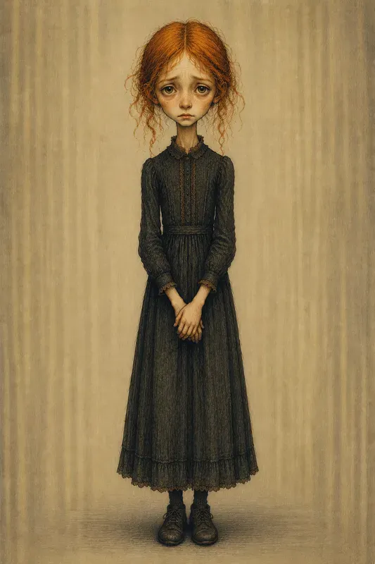 Moody Whimsical Storybook Character Art