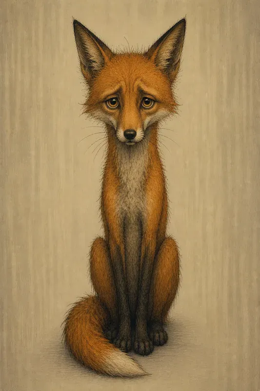 Moody Whimsical Storybook Character Art