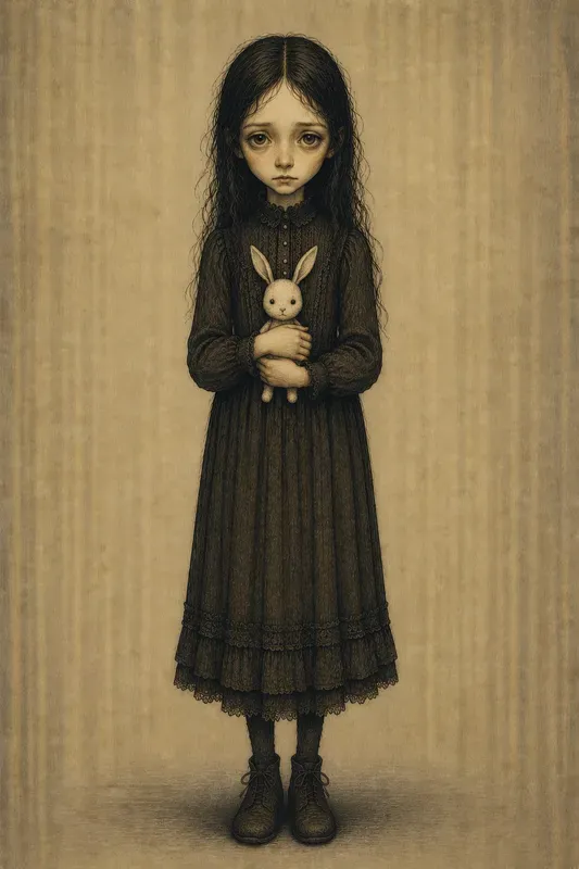 Moody Whimsical Storybook Character Art