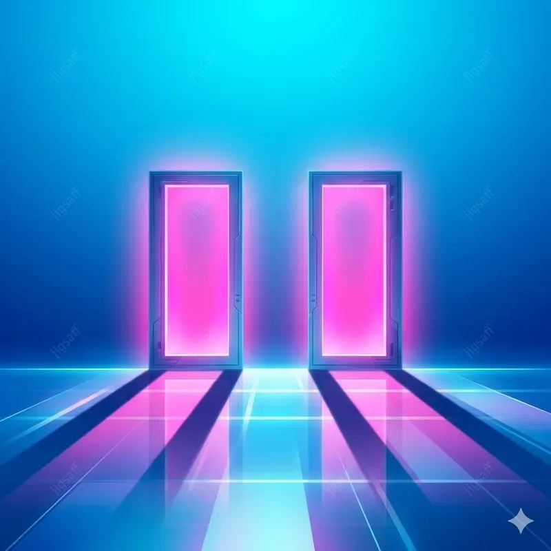 Neon Glow Dreamcore Digital Paintings
