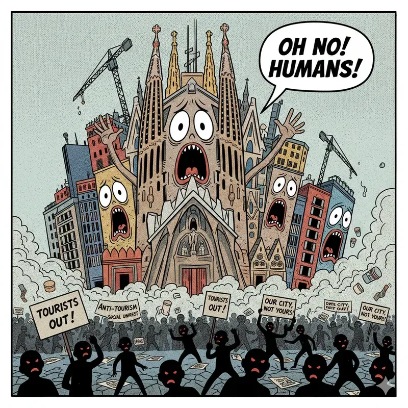 Satirical City Crisis Cartoon Psas