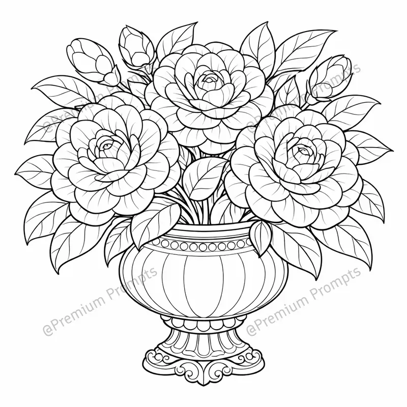 Coloring Beautifully Floral Compositions