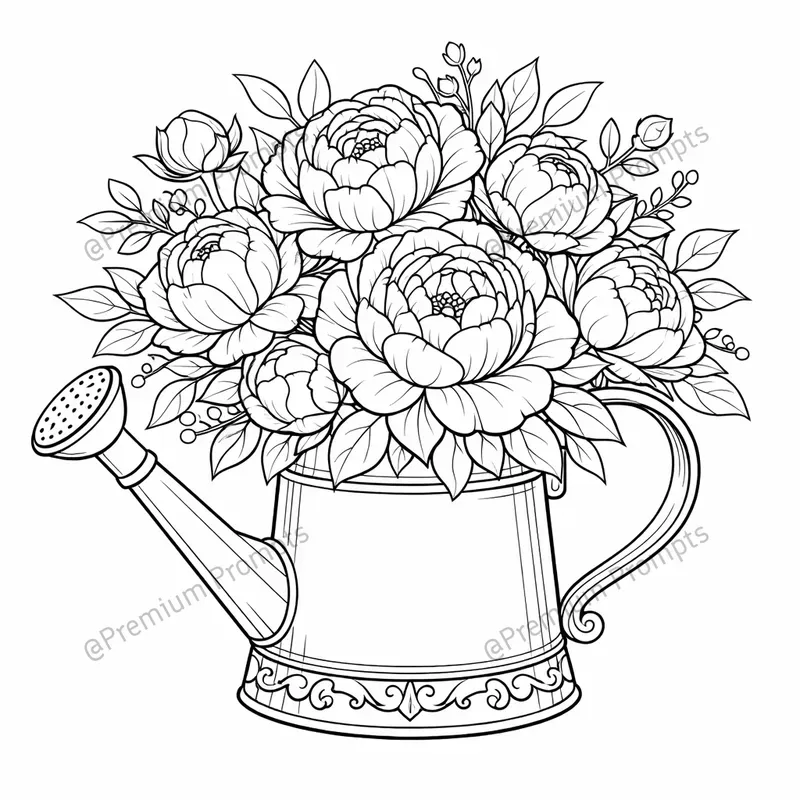 Coloring Beautifully Floral Compositions