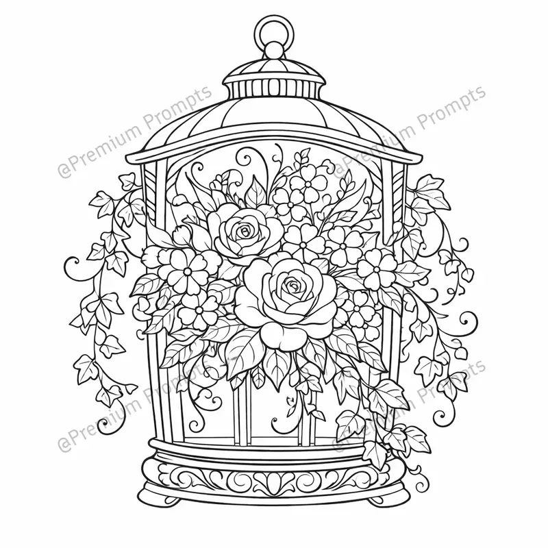 Coloring Beautifully Floral Compositions