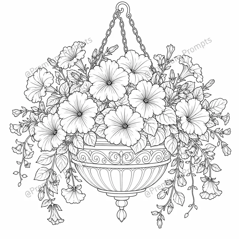 Coloring Beautifully Floral Compositions