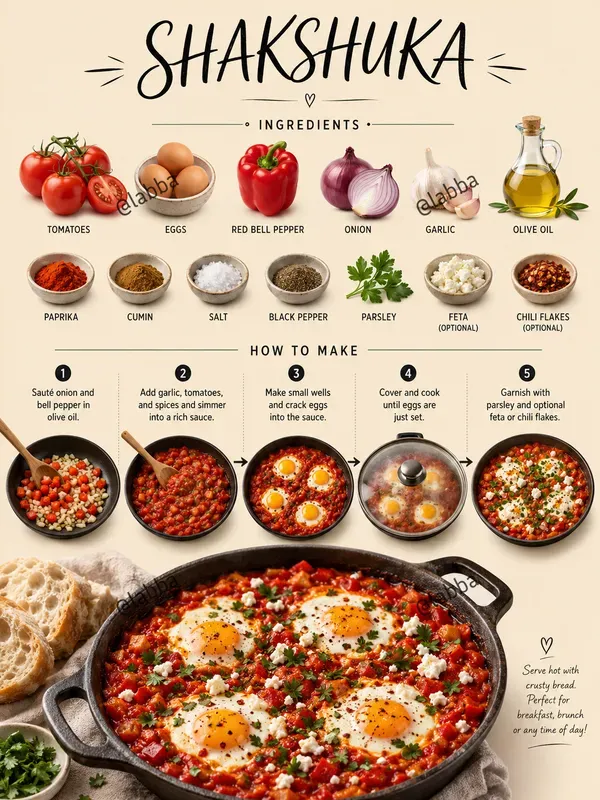 Stylish Culinary Recipe Infographics