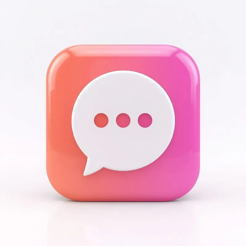 3D Cartoon Social Media Icons