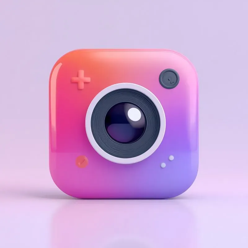 3D Cartoon Social Media Icons