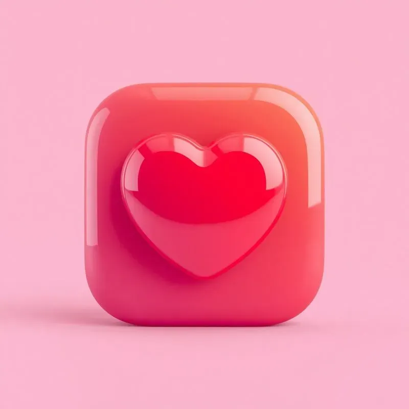3D Cartoon Social Media Icons