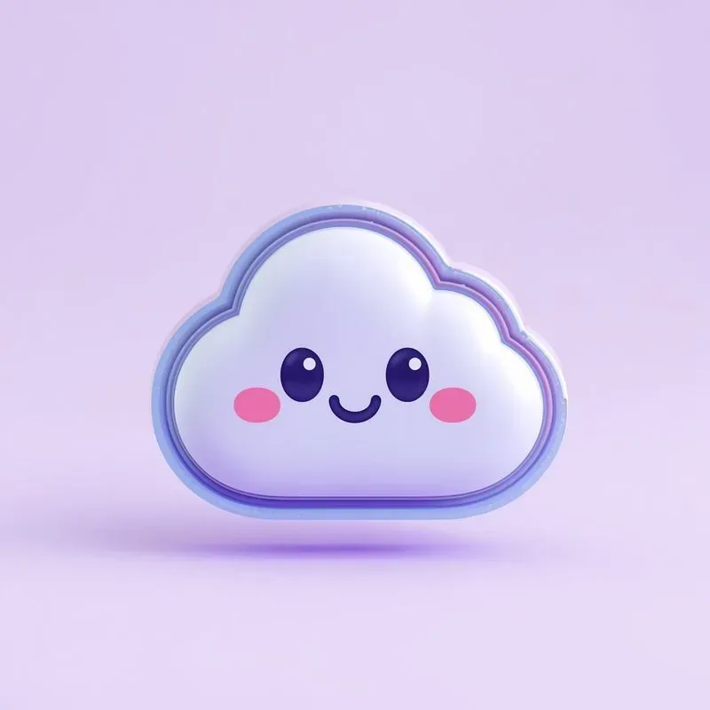 3D Cartoon Social Media Icons