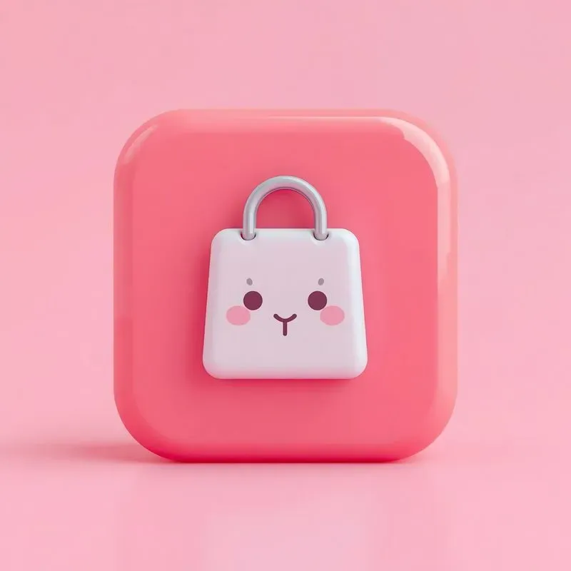 3D Cartoon Social Media Icons