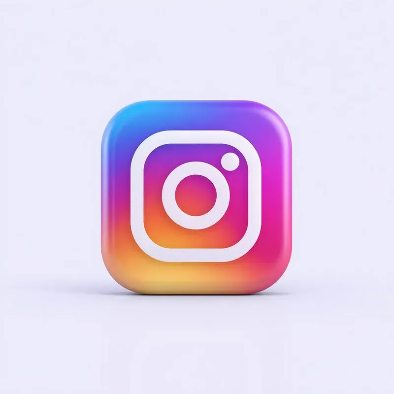 3D Cartoon Social Media Icons