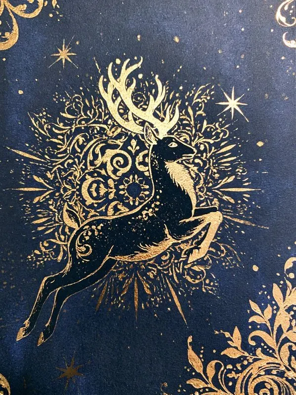 Gold Foil Christmas Junk Journal Pages