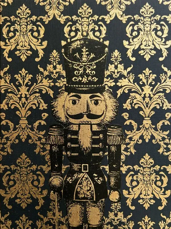 Gold Foil Christmas Junk Journal Pages