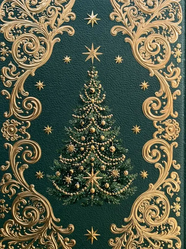 Gold Foil Christmas Junk Journal Pages