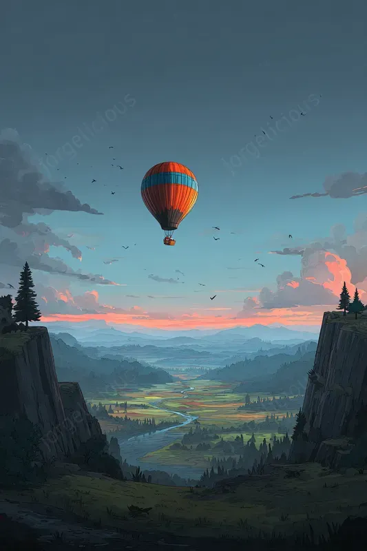 Cinematic Landscape Poster Illustrations