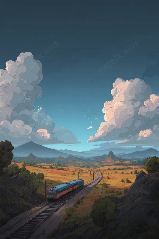 Cinematic Landscape Poster Illustrations