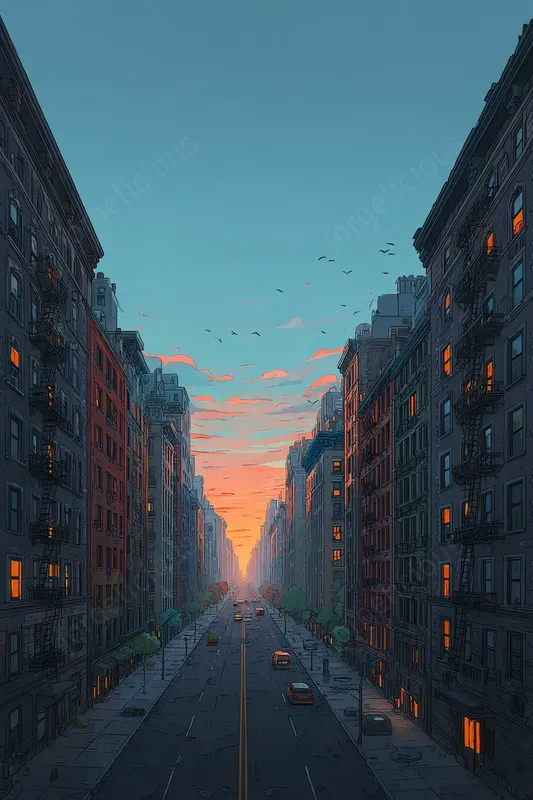 Cinematic Landscape Poster Illustrations