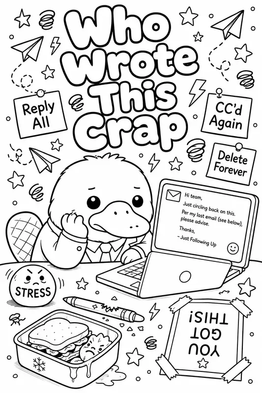 Cute But Rude Coloring Book Pages