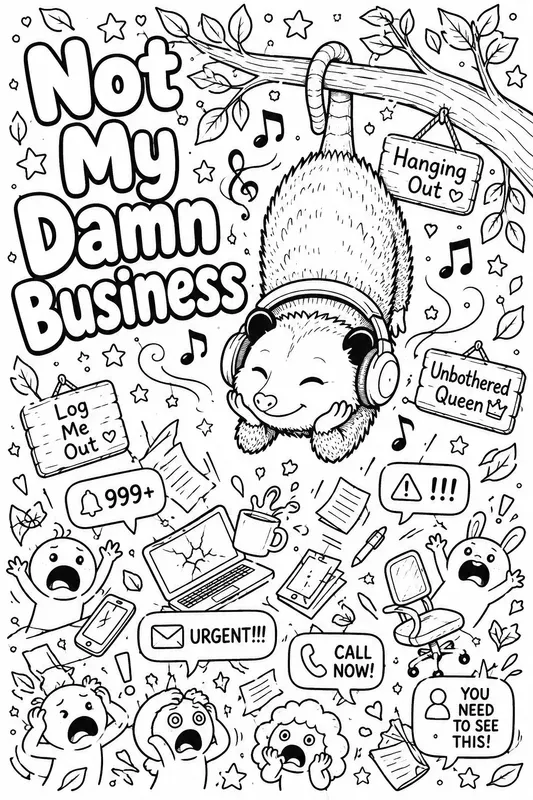 Cute But Rude Coloring Book Pages