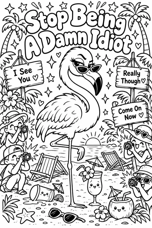 Cute But Rude Coloring Book Pages