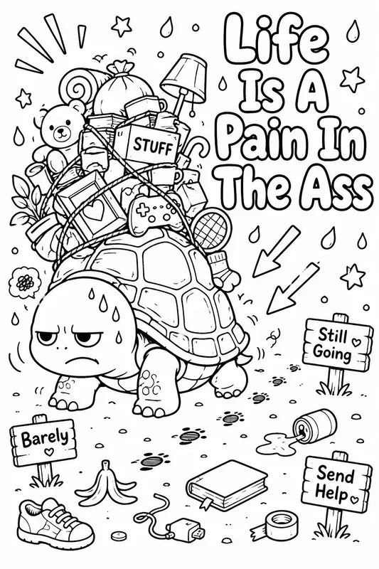 Cute But Rude Coloring Book Pages