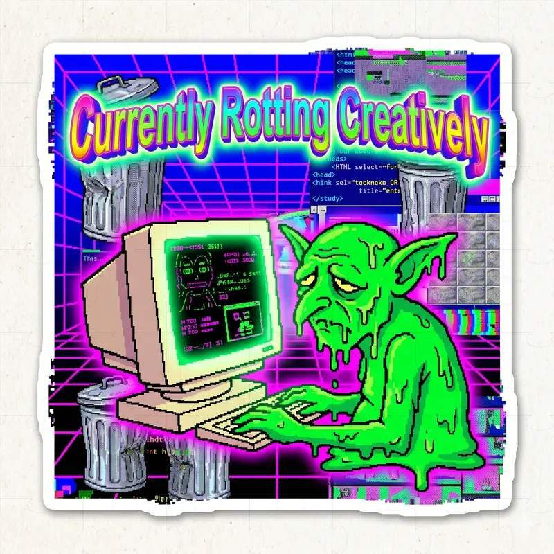 Y2k Webcore Sticker Generator