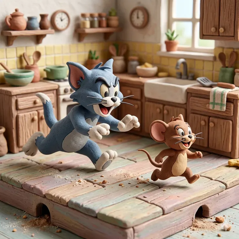 Handcraft Claymation Cartoon Characters