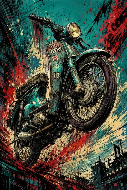 Dynamic Urban Grunge Street Art Posters