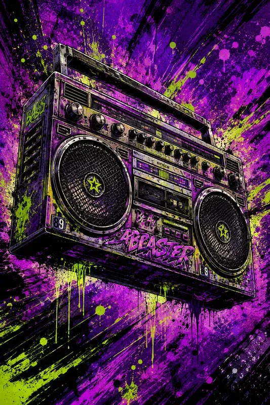 Dynamic Urban Grunge Street Art Posters