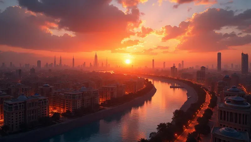 Cities At Sunset