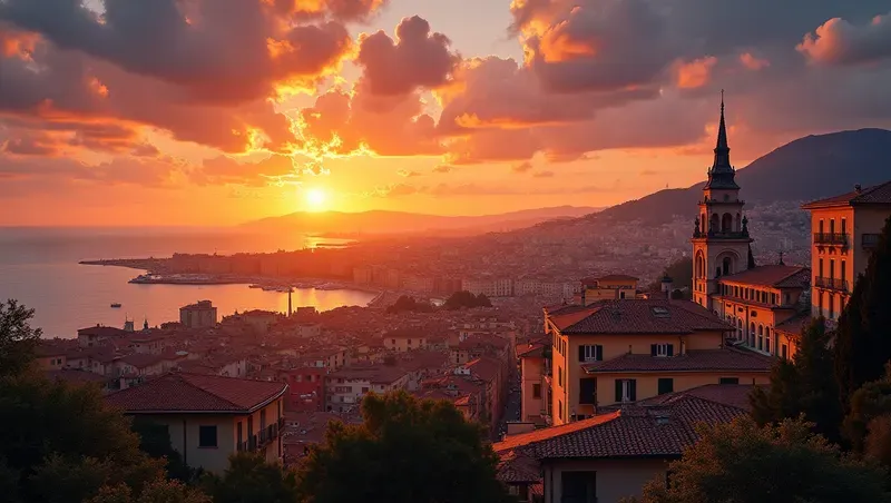 Cities At Sunset